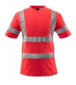 Mascot T-shirt V Hals Premium 18282-995 hi-vis rood